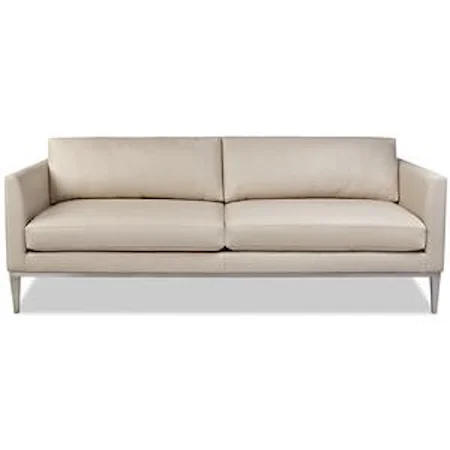 Contemporary Sofa with High Leg Base